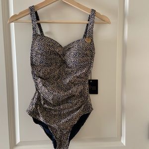 Nip Tuck Swim Twist Front Tummy Control Swimsuit